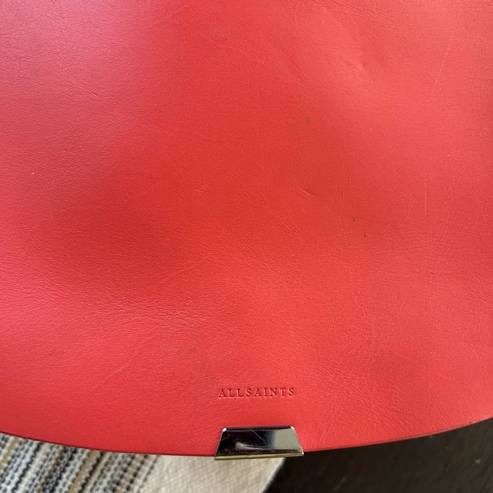 All Saints Red Shoulder Bag